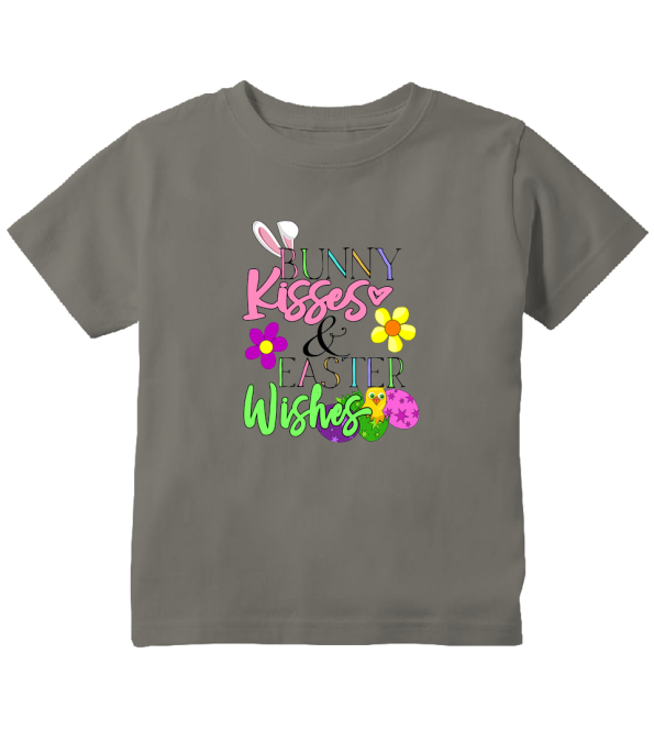 Bunny Kisses and Easter Wishes! Festive Easter Toddler T-Shirt!