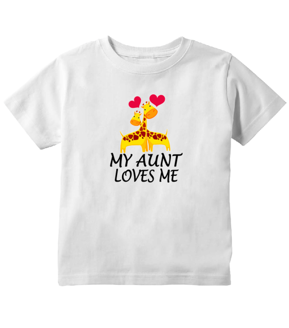 Sturdy Love & Gentle Giraffes - "My Aunt Loves Me Giraffes" Toddler T-Shirt!