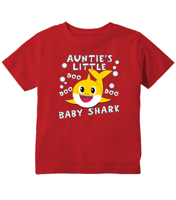 baby shark auntie toddler shirt