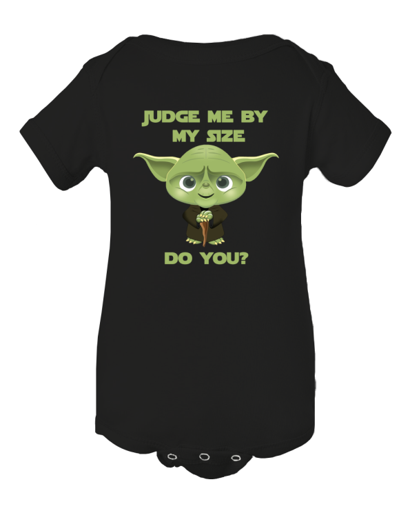 Small But Mighty – Judge Me By My Size Do You? Funny Baby Onesie!