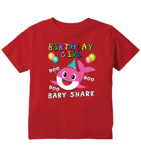 baby shark girl birthday outfit
