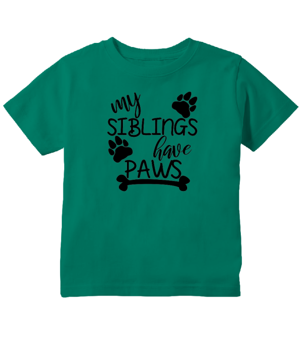 my siblings have paws shirt