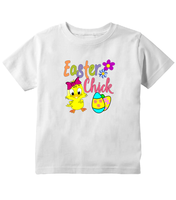 Springtime Giggles & Tiny Hops – Easter Chick Colorful Easter Toddler T-Shirt!