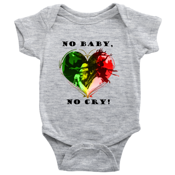 Rhythm of Joy! "No Baby, No Cry!" Reggae-Inspired Baby Onesie