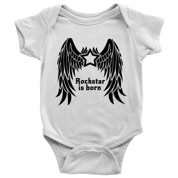 Rockstar Is Born, Little Rockstar Baby Onesie